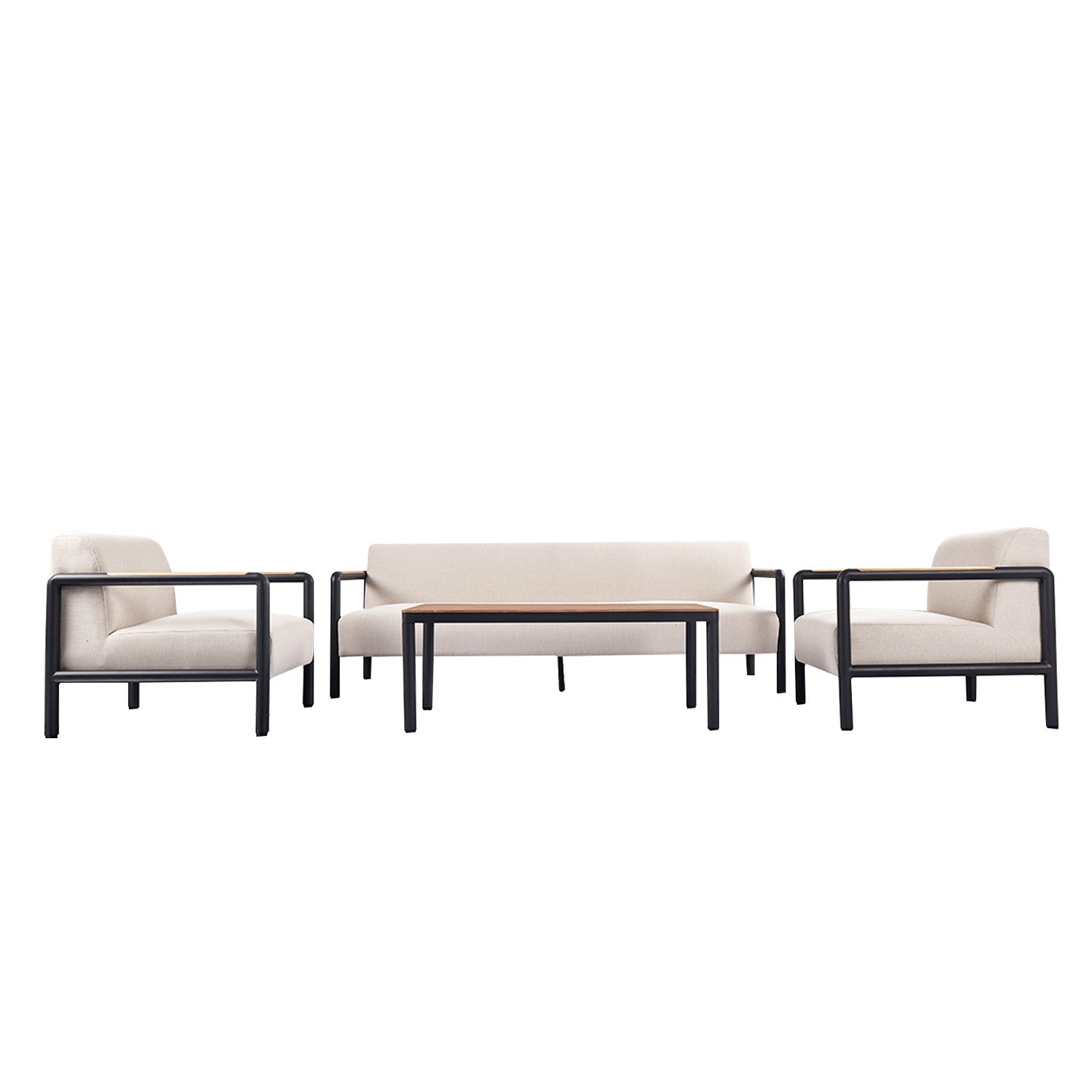 Juego Living Terraza Boreal 3-1-1 – Aluminio y Tapiz Olefin | DKo