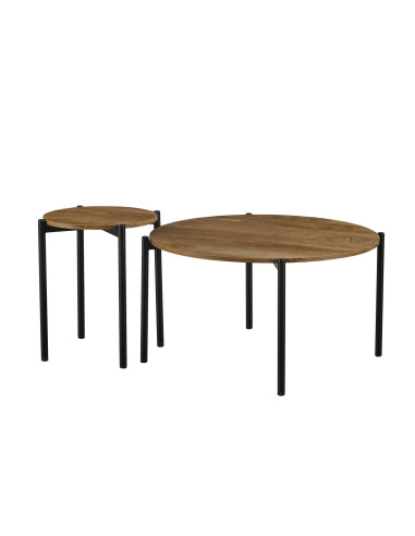 Mesa Centro Tibaji Set de 2 - Mesas de Centro Modernas