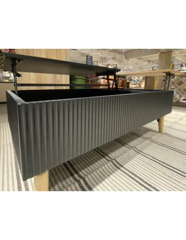 Mesa Centro Frey Plegable con Almacenamiento - Living Moderno