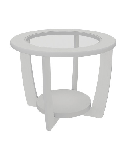 Mesa centro Curve blanco