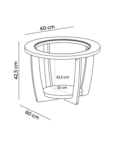 Mesa Centro Curve Blanco - Elegante y Práctica para Living