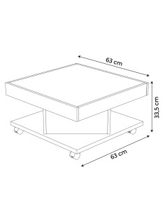 Mesa centro Sahara café-beige 2