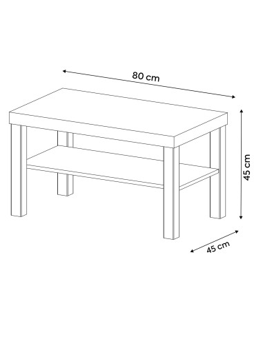 Mesa Centro Up Café-Beige - Diseño Minimalista y Elegante