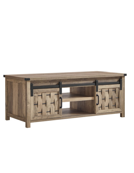 Mesa centro 2 puertas Vinh café