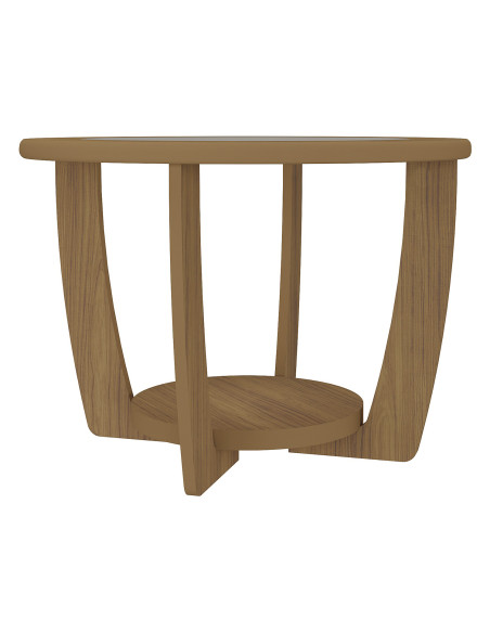 Mesa centro Curve café