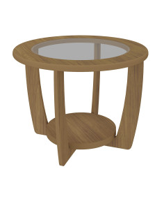 Mesa centro Curve café