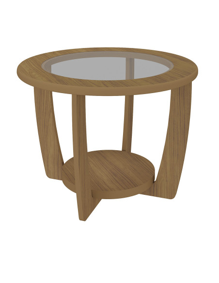 Mesa centro Curve café