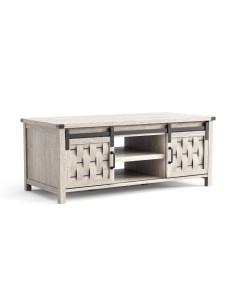 Mesa centro 2 puertas Vinh gris