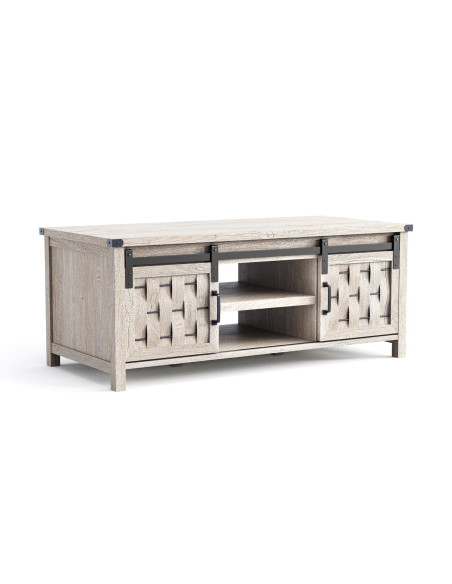 Mesa centro 2 puertas Vinh gris