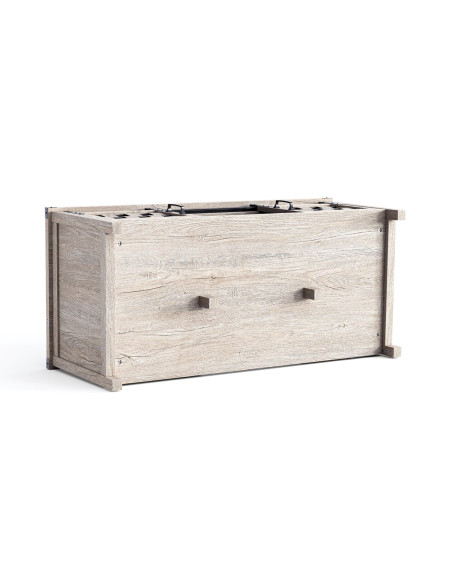 Mesa centro 2 puertas Vinh gris