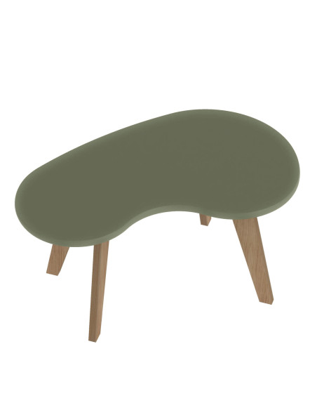 Mesa centro orgánica menta