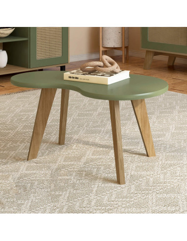 Mesa de Centro Orgánica Menta - Estilo Moderno y Funcional