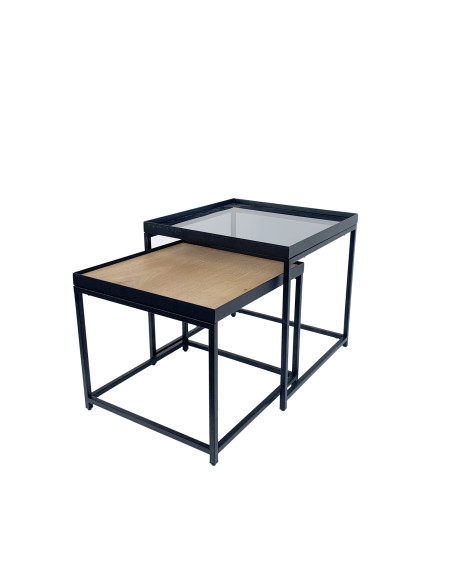 Mesa centro Melker set de 2