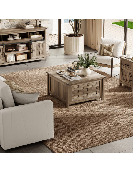 Mesa centro baúl Vinh café