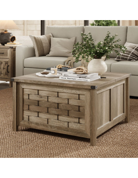 Mesa centro baúl Vinh café