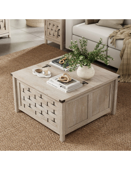 Mesa centro baúl Vinh gris