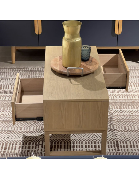 Mesa centro Philip 2 cajones