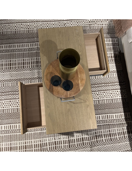 Mesa centro Philip 2 cajones