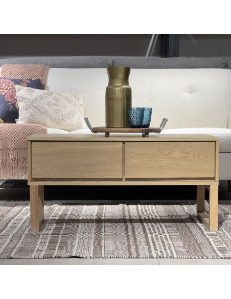 Mesa centro Philip 2 cajones