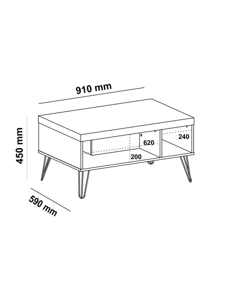 Mesa de Centro Liberty - roble