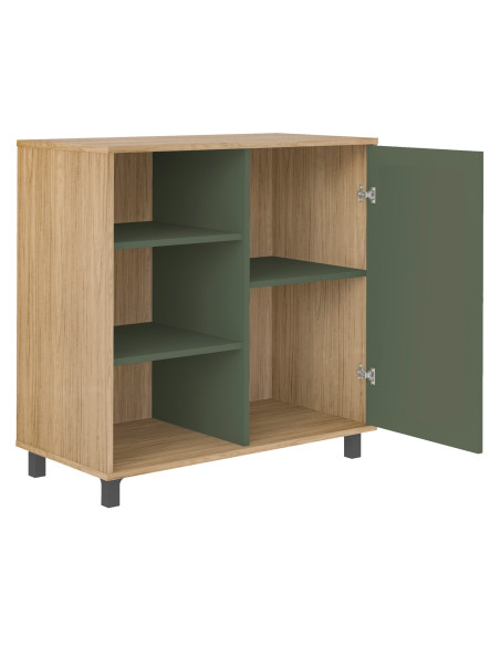 Buffet 1 puerta Charlotte Roble-Menta