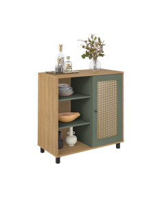 Buffet 1 Puerta Charlotte Roble-Menta - Mueble Elegante 2