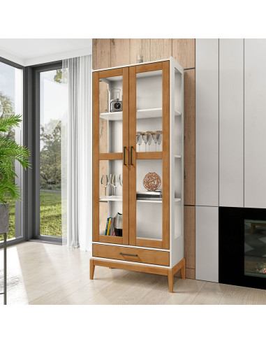 Vitrina 1 cajon 2 puertas Milao