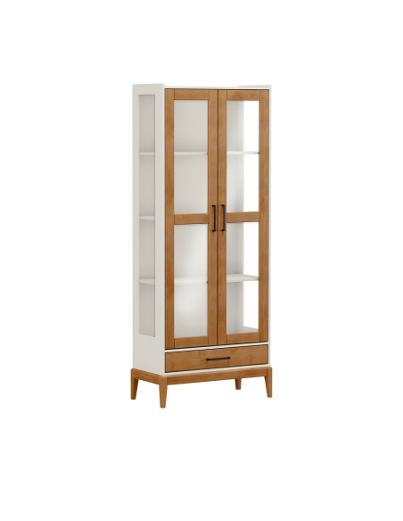 Vitrina 1 cajon 2 puertas Milao