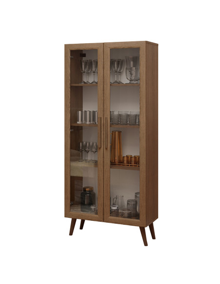 Vitrina 2 puertas Rustic café