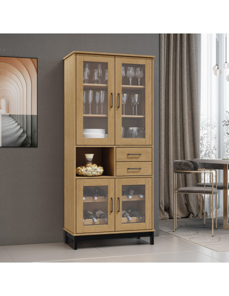 Vitrina 2 cajones 4 puertas Madri bar