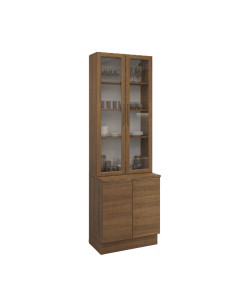 Vitrina 4 puertas Stella café 70cm