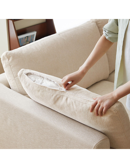 Sofá 3 cuerpos Duvall blanco