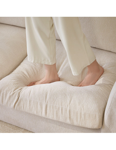 Sofá 3 cuerpos Duvall blanco