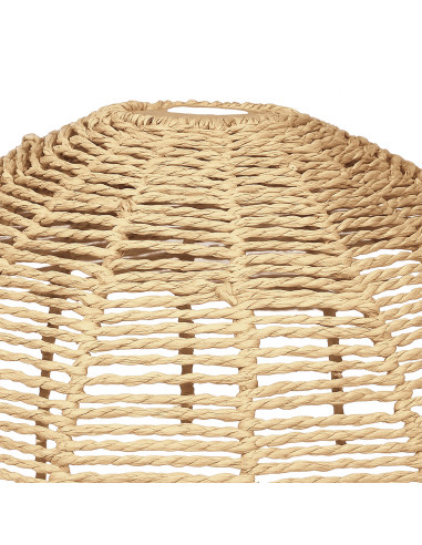 Pantalla de Ratán Natural 44x28cm - Iluminación Elegante