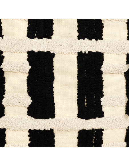 Cojín 42x42cm negro beige