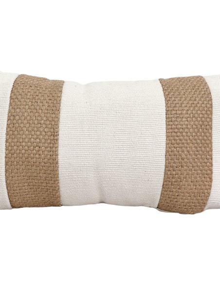 Cojín 30x50cm yute blanco