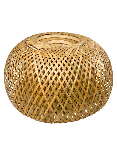 Pantalla de Bambú 38x20cm - Iluminación Natural y Elegante