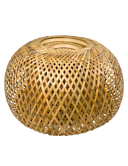 Pantalla de Bambú 38x20cm - Iluminación Natural y Elegante