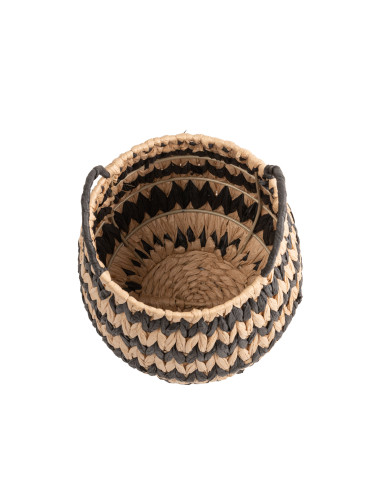 Canasto Chevron S Negro - Decoración Moderna para el Hogar