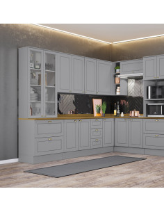 Aéreo Cocina Americana Gris 120cm - Muebles de Cocina 2