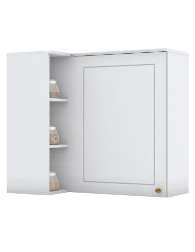 Aéreo Esquinero Americana Blanco 94cm - Mueble de Cocina