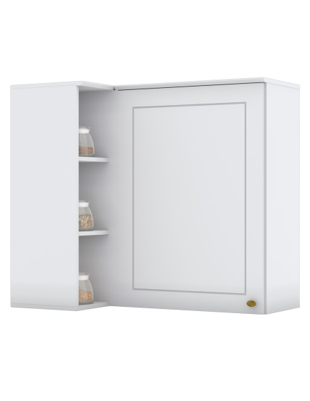 Aéreo Esquinero Americana Blanco 94cm - Mueble de Cocina