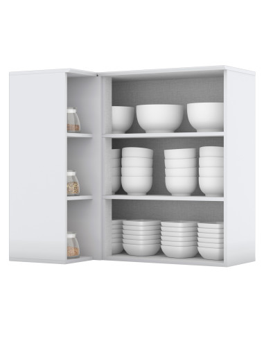 Aéreo Esquinero Americana Blanco 94cm - Mueble de Cocina