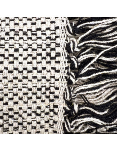 Alfombra Tejida Bicolor 160x230cm - Estilo Minimalista