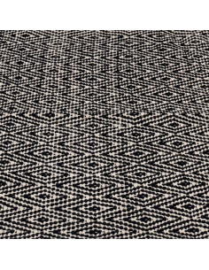 Alfombra Diamante Blanco y Negro 120x80cm - Decoración Living 2