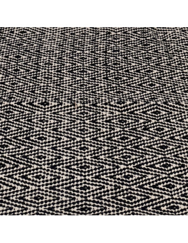 Alfombra Diamante Blanco y Negro 120x80cm - Decoración Living