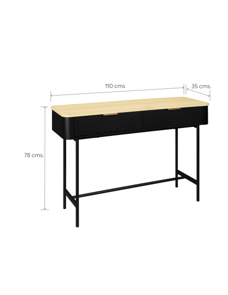 Arrimo Kairi 2 Cajones - Mueble de Entrada Minimalista