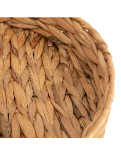 Bandeja Redonda de Fibra Natural - Decoración Minimalista 2