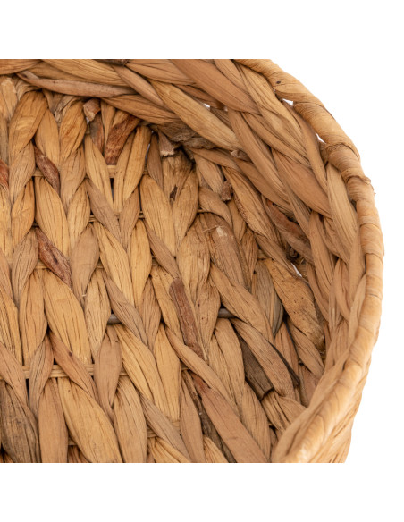 Bandeja Redonda de Fibra Natural M - Decoración Minimalista