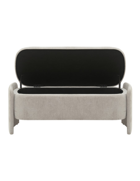 Banqueta con almacenaje Orsay gris